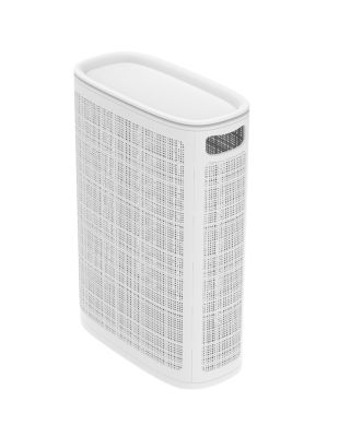 Плетёная корзина для белья сборная «Лён» 45 л (43х20х60 см) белый