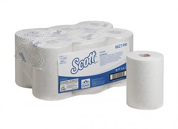 Бумажные полотенца в рулонах Kimberly-Clark Scott Control Slimroll 6621, однослойные