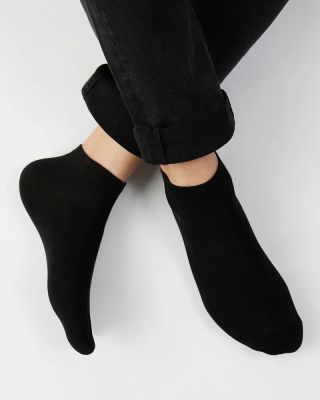 Носки хлопковые мужские 10 пар чёрные, арт. 8340, разм. 41-47