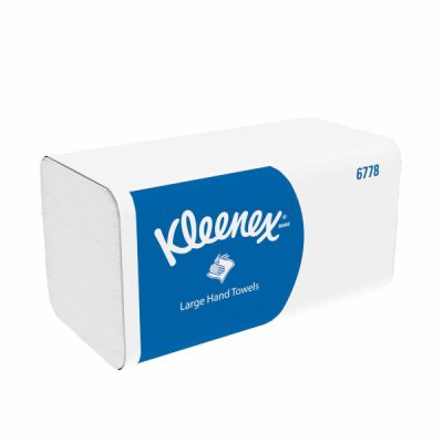 Бумажные полотенца в пачках 6778 Kleenex двухслойные s-сложения