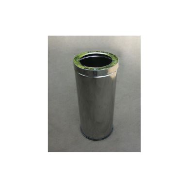 Урна для сбора мусора "Баррель" шлифованная, 50 л