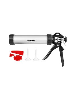 Пистолет для герметика 375 мм закрытый  WORKPRO