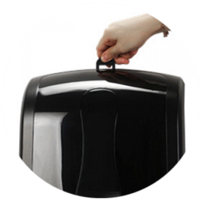 Диспенсер BINELE zType для бумажных полотенец Z сложения (черный)