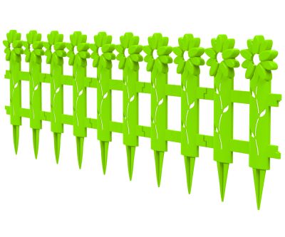 Заборчик декоративный "Ромашка" L-130см, 5 секций 41x26см