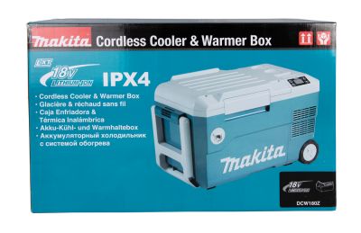 Холодильник аккумуляторный с функцией подогрева DCW180Z 18 В, DС - 12В, AC - 220В, 20 л, без акб и ЗУ