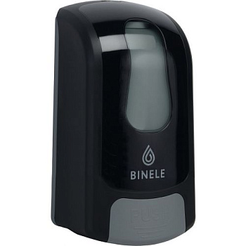 Диспенсер BINELE mSoap для жидкого мыла наливной, 1л. черный, арт. DL01RB
