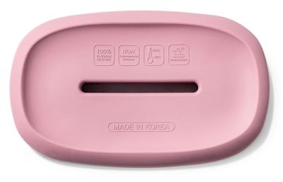 Силиконовая мыльница с щеткой KF Pastel