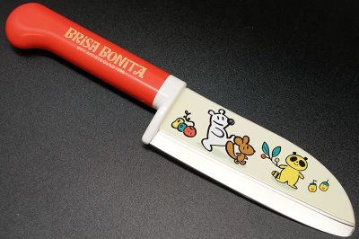 Нож детский овощной Tojiro Brisa Bonita 11,5 см красная рукоять