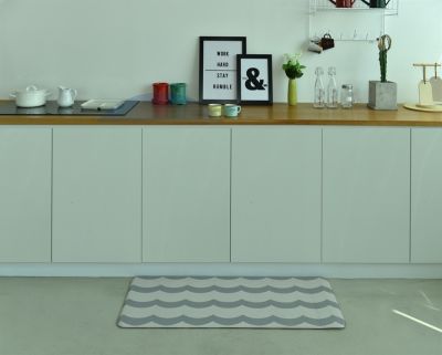 Двухсторонний ПВХ коврик для кухни и ванной MOIRE G-L 120*44*1.2