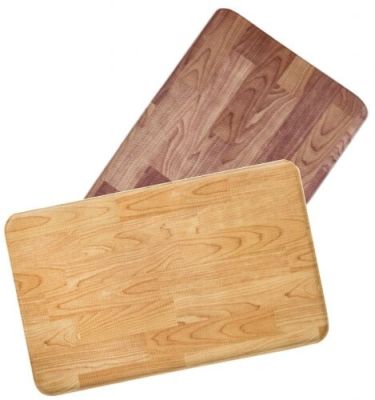 Двухсторонний ПВХ коврик для кухни и ванной Onebin Wood L 120*44*1.4