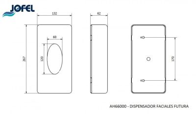 Диспенсер для косметических салфеток Jofel AH66000