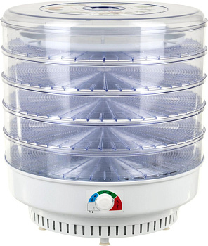 Электросушилка для овощей и фруктов "Ветерок-2" 40 см 5 поддонов прозрачных + поддон для пастилы