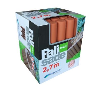 Ограждение для клумб Prosperplast Palisada 15,5см/2,7м,терракот