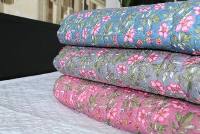 Простыня стеганая GOCHU Hub K 170*210 голубой