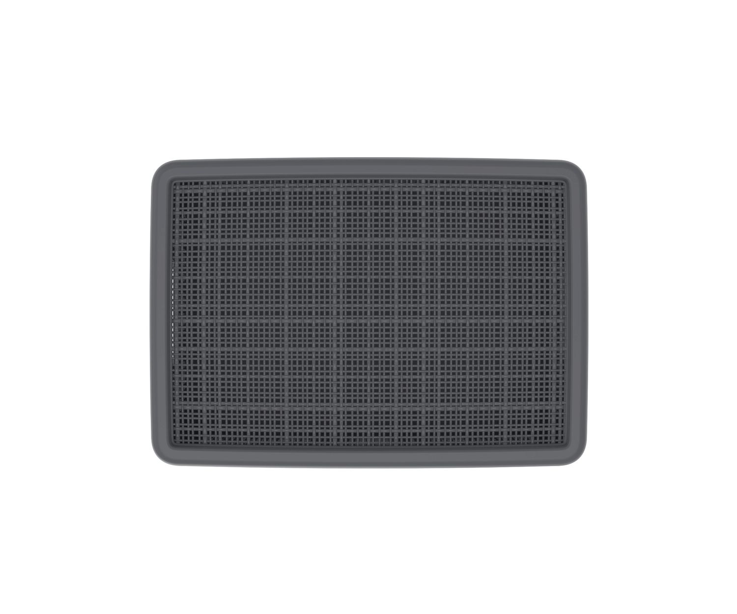 Плетёная корзина для хранения с крышкой «Лён» 11 л (400х284х137 мм) графит