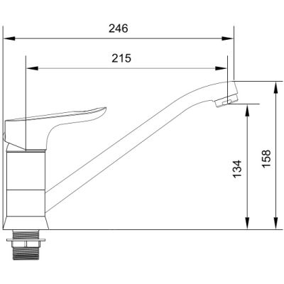 СМЕСИТЕЛЬ ДЛЯ КУХНИ LEDEME L4960