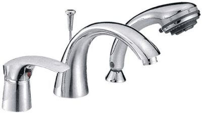 СМЕСИТЕЛЬ LEDEME L1121 ВРЕЗНОЙ В БОРТ ВАННЫ, 3 ОТВЕРСТИЯ