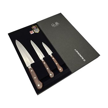 Набор подарочный из 3х ножей SUNCRAFT SENZO CLAD AS-020406