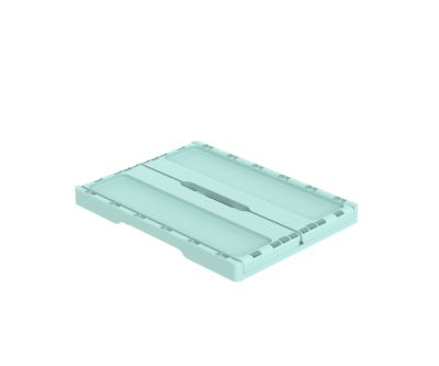 Ящик складной с кнопками-фиксаторами мята АП 483, комплект 14 штук