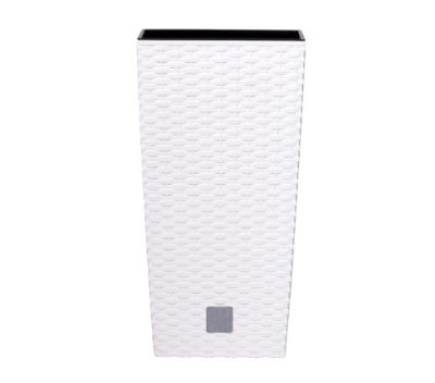 Кашпо для цветов Prosperplast Rato Square 49+21л,белый