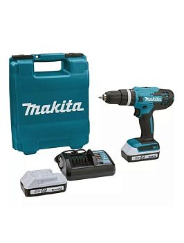 Ударная дрель-шуруповерт аккумуляторная Makita HP488D006 G-серия 18В, 2х2.0 Ач, 42 Нм, 1400 об/мин