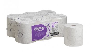 Бумажные полотенца в рулонах Kimberly-Clark Kleenex Ultra 6780, двухслойные