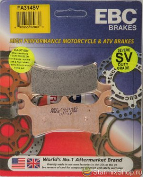 Колодки тормозные EBC для Polaris 500 R (interd)