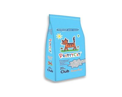 PrettyCat наполнитель глиняный впитывающий с део-кристаллами Aroma Fruit 20 кг CLUB