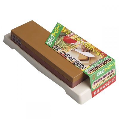 Камень точильный NANIWA #1000/3000 175х55х25 комбинированный на подставке