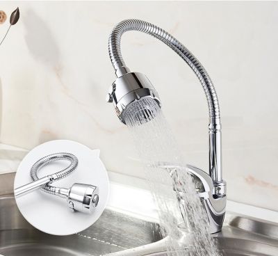 СМЕСИТЕЛЬ ДЛЯ КУХНИ LEDEME L4302-B ГИБКИЙ ИЗЛИВ