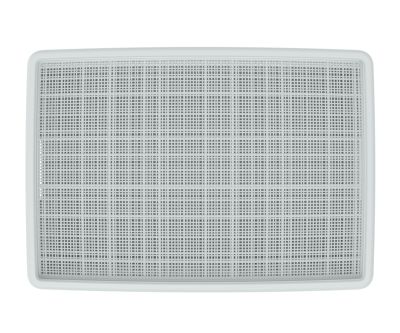 Плетёная корзина для хранения с крышкой «Лён» 35 л (568х400х203 мм) серый