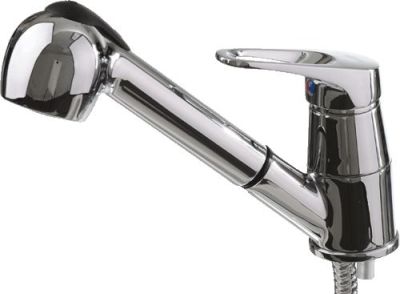 СМЕСИТЕЛЬ ДЛЯ КУХНИ LEDEME L6013 , ВЫДВИЖНАЯ ЛЕЙКА