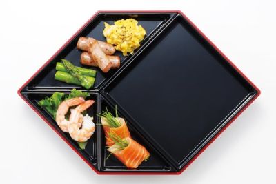 Набор сервировочный, красно-черный Kawasaki Plastics