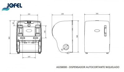 Диспенсер Jofel  для бумажных полотенец AG58000