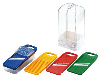 Набор из четырех терок в контейнере