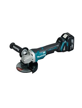 Угловая шлифмашина аккумуляторная Makita DGA508RME LXT 18В, 125 мм, 8500 об/мин, 2х4.0 Ач Li-ion